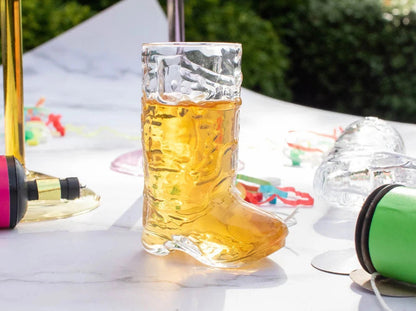 Cowboy Boot Shot Glass- Real Glass